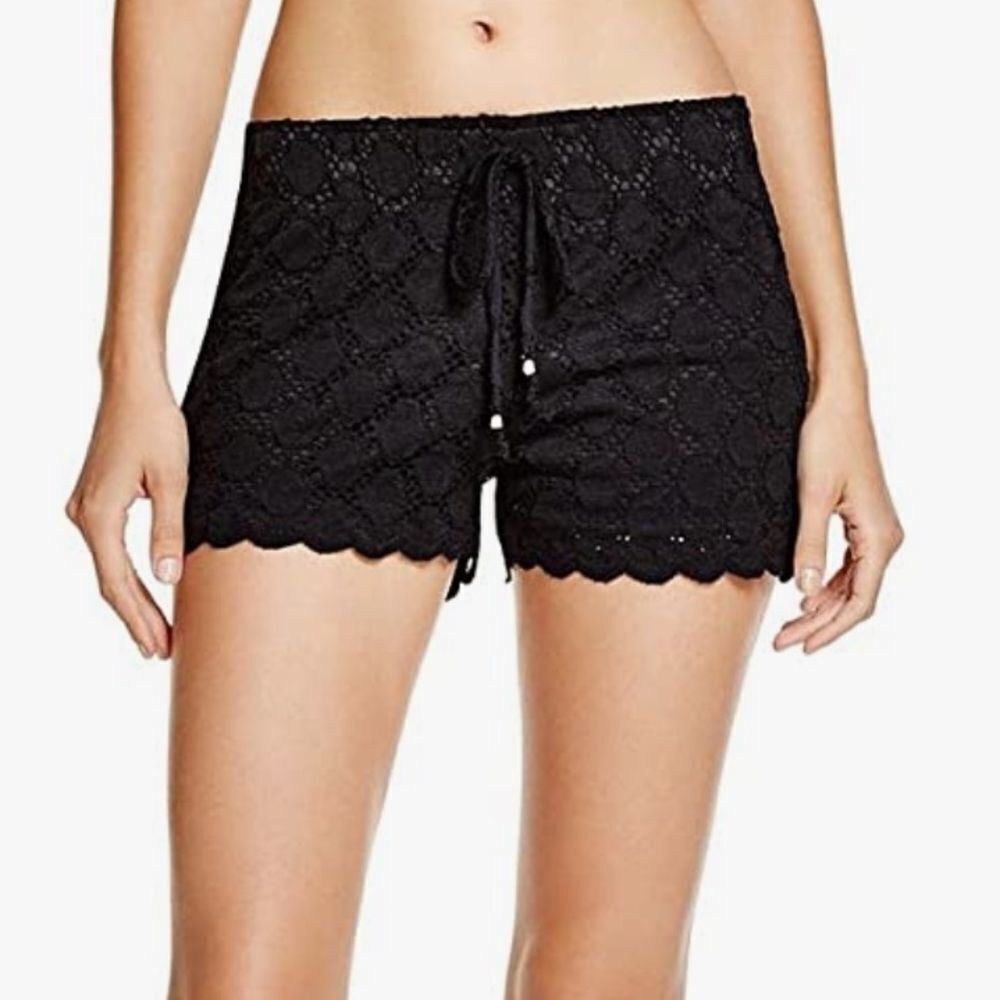 NWT J Valdi  Eyelet Lace Shorts Swim Cover-Up